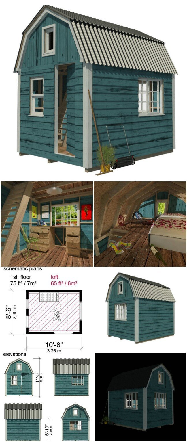 Sonja tiny cabin plans