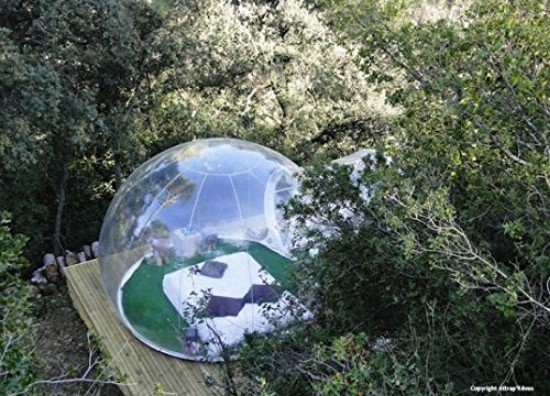 This Tiny Backyard Bubble Tent Family Is Inflatable