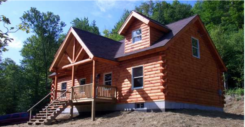 $45,550 Pre-Cut Log House Shell. This is The Montana Log Home