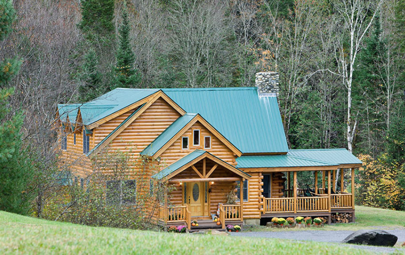 $106,350 Pre-Cut Log House Shell. This is The Ironwood Log Home