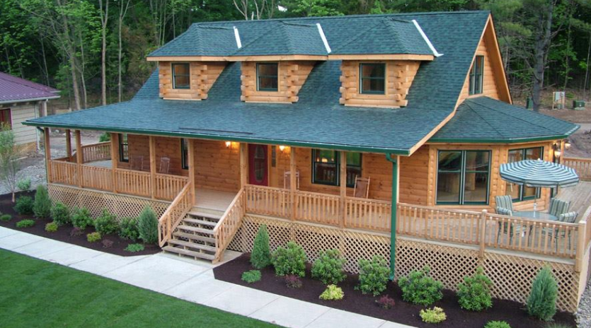 Spectacular… The Edgewood Log House Starting at $89,000 MUST SEE Interior & Floor Plans