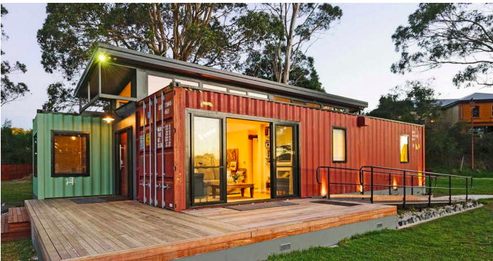 Welcome to this beautiful shipping container home by Coastal Pods