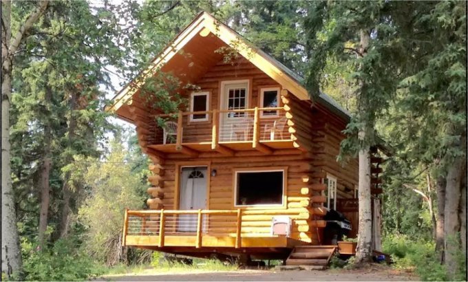 Alaska log cabin
