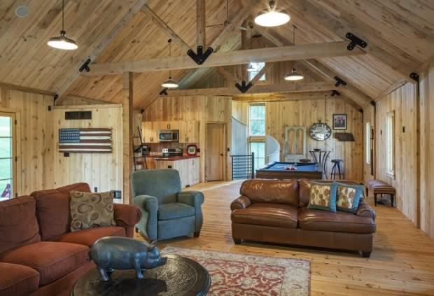 Barn style home interior