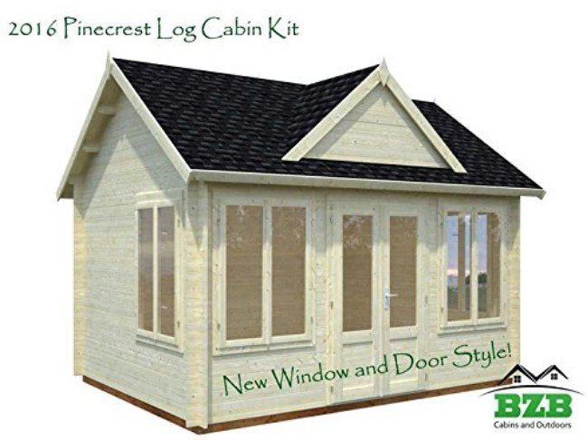 You Can Build This Log Cabin From a Kit Available on Amazon.com