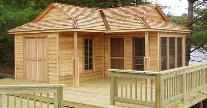 Cedar wood cabin