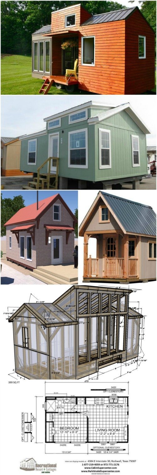 17 Do it Yourself Tiny Houses with Free or Low Cost Plans