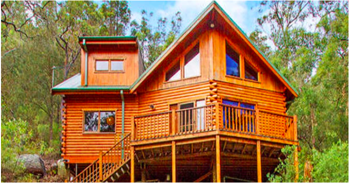 You’ll love what they did to the upper floor in this beautifully designed cabin