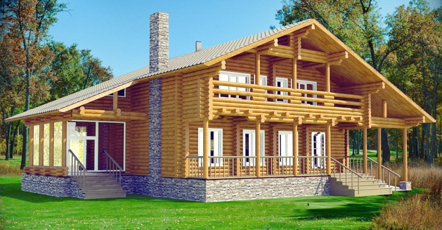 Mesmerizing 3926 SQFT Log Home, Floor Plans Available