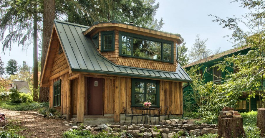 The Internet Is Loving This Little Restored Log Cabin, That Fireplace Though… Perfect
