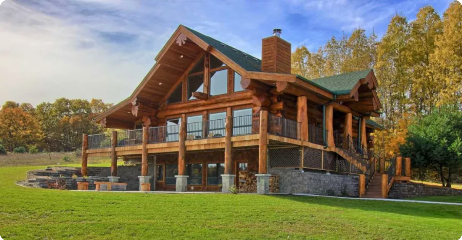 This Luxury Log House Could Be Yours!
